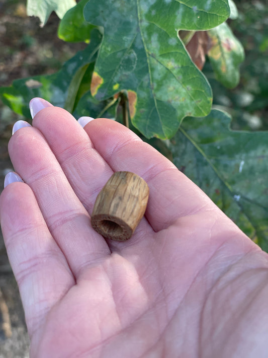 Hand carved Oak Dreadlock Bead