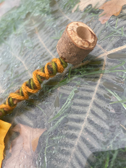 Ochre Leaf Stash Acorn Bead