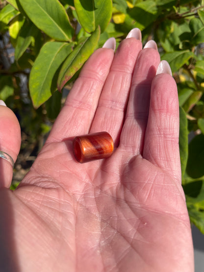 Amber Flash Acrylic Dreadlock Bead