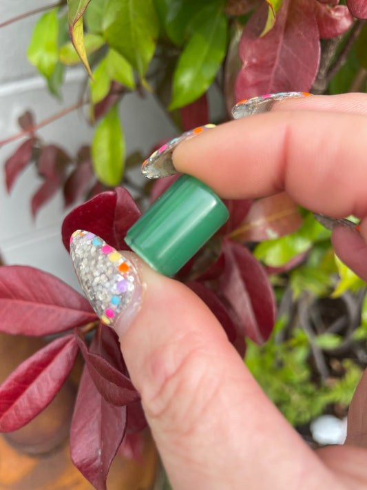 Spring Leaf Acrylic Dreadlock Bead