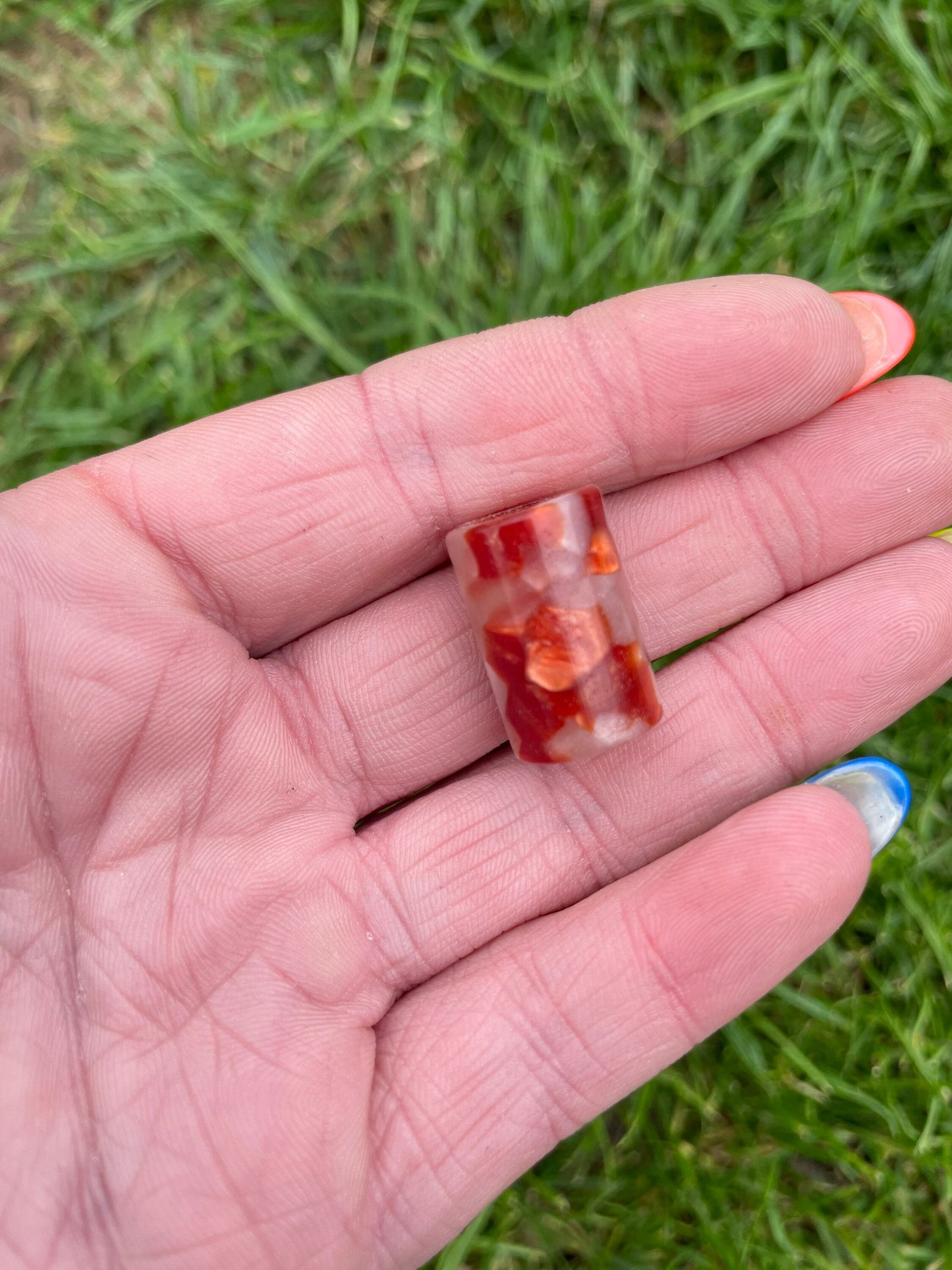 Pomegranate Acrylic Dreadlock Bead