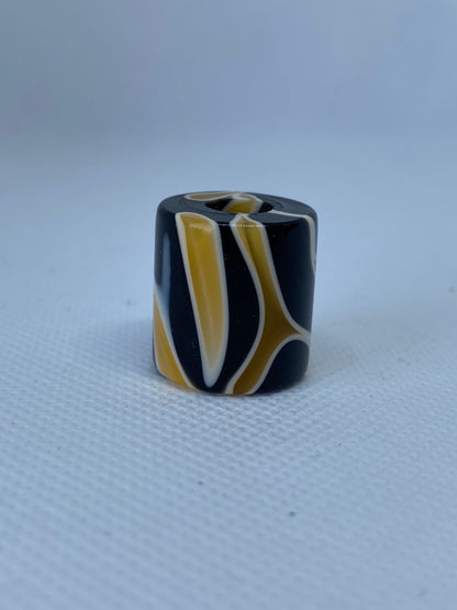Abstract Fire Acrylic Dreadlock Bead