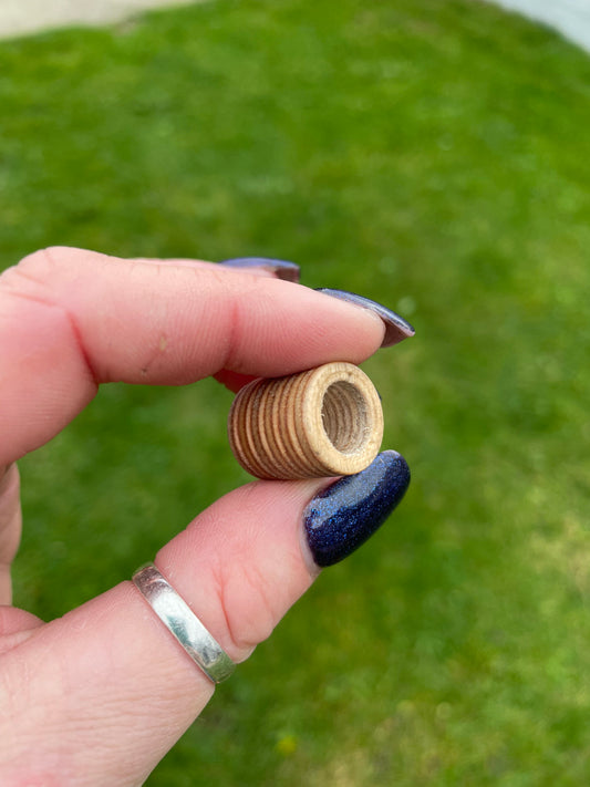 Birch Ply Wooden Dreadlock Bead
