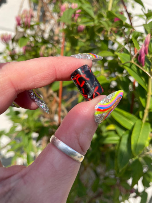 Kisses Micro Acrylic Dreadlock Bead