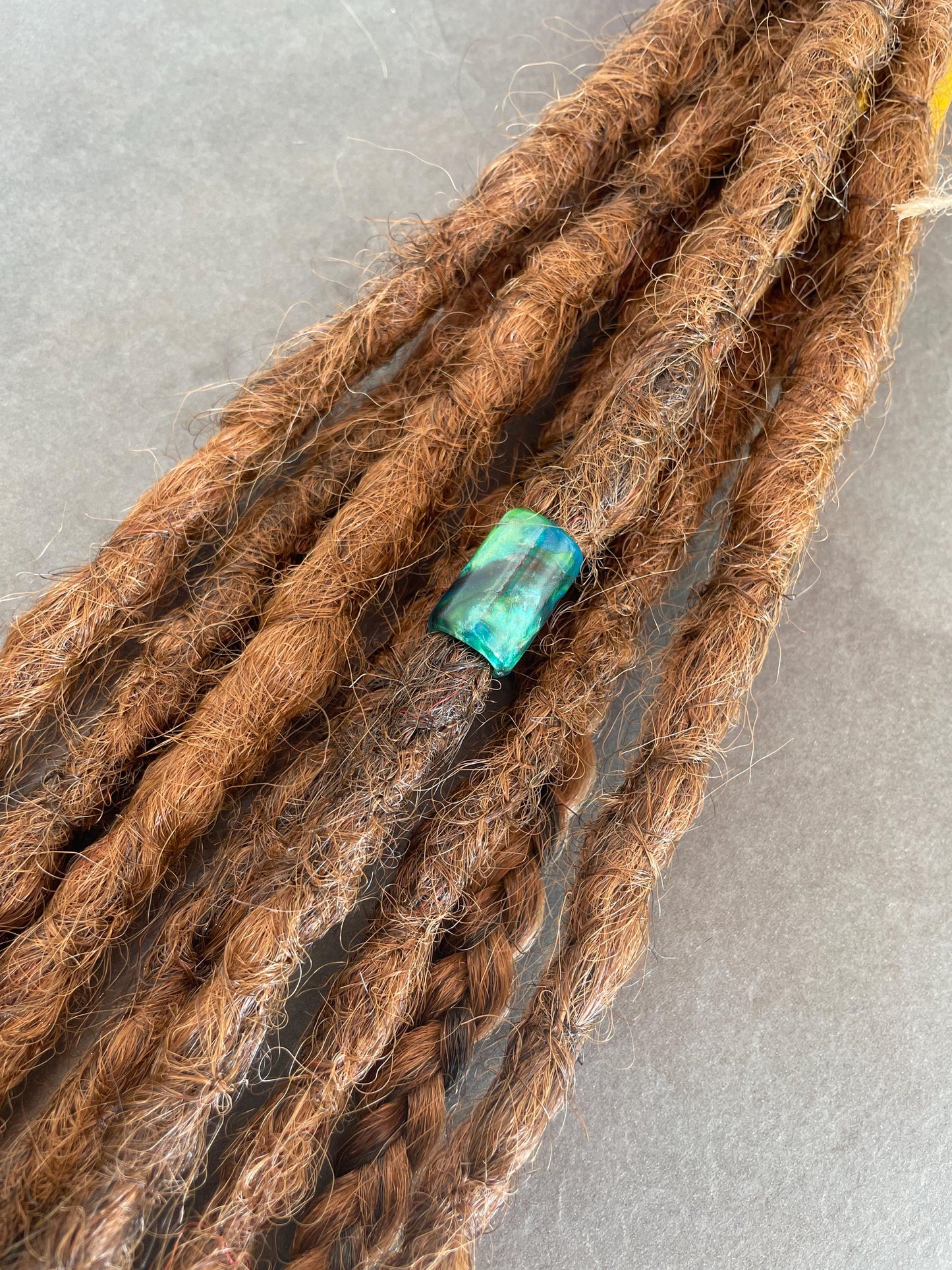 Malachite  Acrylic Dreadlock Bead