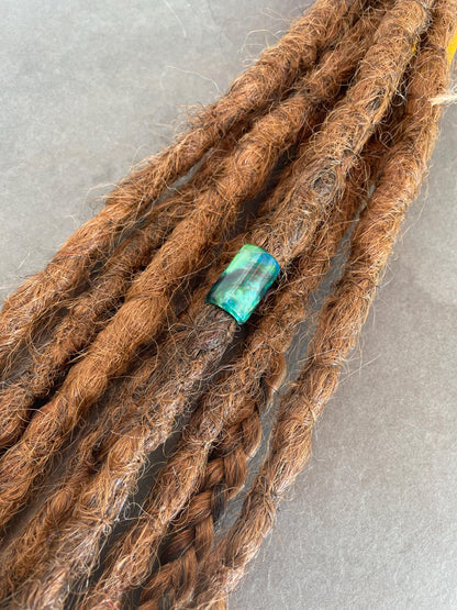 Malachite  Acrylic Dreadlock Bead